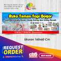 Spanduk Banner 160x60 Family Gathering Pantai Custom Desain. 