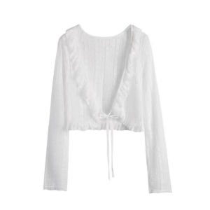 🦋 VEVE Lace Short Cardigan Women Shawl Coat Summer Breathable Gentle Top
