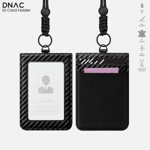 DNAC ID Card Holder with Lanyard Money Pocket