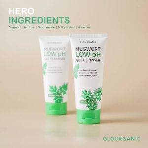 Glourganic Moisturizer Ceramide Gel Creme Sleeping Mask Tamanu Watermelon Mugwort Low pH Cleanser Ori BPOM