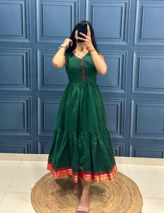 [PRE ORDER] Cotton Maxi Dress SIZE:-S TO 2XL  FABRIC:-Cotton Maxi Dress~ Delivery Lead Time : 10 days_345