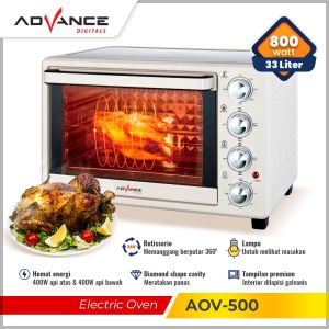 Advance AOV-500 Oven Listrik 33L Besar Barbekyu Kue Lampu yang dibangun Electric Oven