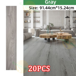 Durable Grey Self Adhesive 91X15CM  Vinyl Tiles PVC Floor Stickers Waterproof Anti Fouling Home Decor Paper For Flooring