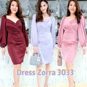 Des. Dress Zorra 3033 scuba dress casual dress seksi dress pakaian wanita model manis