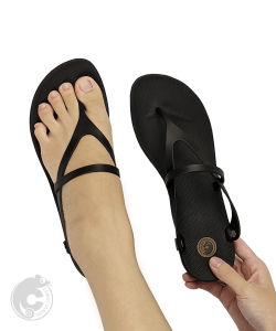 Nes Official Store Camou Sandal Wanita Sabina Hitam Kualitas Premium Ringan Awet Dan Nyaman Dipakai