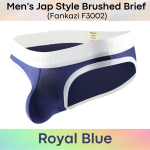 Mens Brief : Japanese Style Metallic Brushed Brief Underwear (Fankazi F3002)
