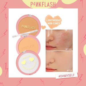 PINKFLASH OhMySelf Phấn nền nén kiềm dầu lâu trôi 8 giờ chống nước chống mồ hôi (Sản phẩm có nhiều phiên bản lựa chọn)