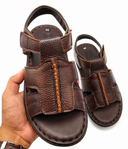 Dép sandal nam da bò thật 100% đế cao 03cm cao cấp hàng chất lượng n.sandal