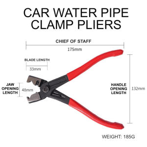 Auto Car Water Oil Pipe Hose Flat Band Ring Clamp Plier Vehicle Repair Tool Pliers CV Clamp Tool CV Joint Boot Clamp Pliers Professional Set Clip Hose for Exhaust Pipe Fuel Filter Cars Torque Wrench Tool Kit Caliper Hose Straight Hose Type Bundle Clamp