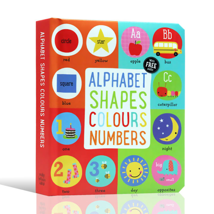 English original picture book alphabet shapes colors numbers alphabet