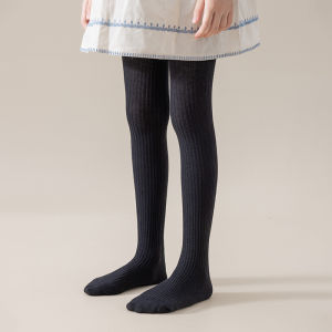 Denoswim Quần áo khoác trẻ em màu trơn Quần tất bé gái 1-5 năm quần legging cotton mỏng vớ dài xuân thu trẻ em