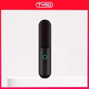 ⚡Spot quick delivery⚡TYMO PORTA Cordless Hair Straightener Brush Mini Portable with USB Rechargeable Negative Ion Hair Tools (Authentic)