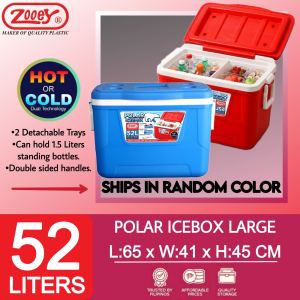 #ZOOEY COOLER BOX 52-LITERS / POLAR ICE BOX / ICE CHEST / INSULATED COOLER ICE BOX / LAGAYAN NG YELO#SR