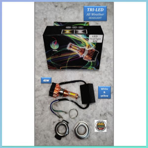 MSM LED HEADLIGHT 45 WATTS ALL WEATHER White Yellow 45W DC3S