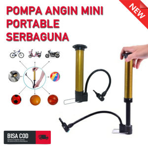 Pompa Mini Portable / Pompa Angin Manual Ban Sepeda Motor Bola Balon dll
