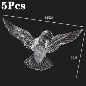 【Free Shipping】5Pcs Acrylic Transparent Bird Wedding Decoration Ceiling Pendant Humming Birds Ornaments Party Decoration DIY Wedding Favors Gifts