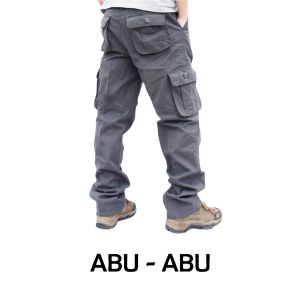 Celana Cargo Panjang Pria Dewasa kimpol Size 27-44 Abu Hitam Mocca Cream Celana Paspol
