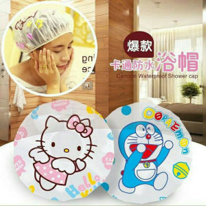 shower cap karakter penutup kepala anti air motif kartun topi keramas
