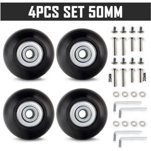 SG 4PCS Luggage Wheel Replacement For 40mm 50mm Travel Suitcase Repair Parts Kit