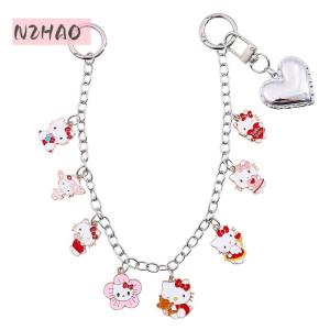 ซื้อ 1 ชิ้นลด 10 บาท 1ชิ้นกระเป๋าเป้อะนิเมะตกแต่ง Sanrio Hello Kitty กระเป๋าจี้คาวาอี้การ์ตูนเครื่องประดับเสน่ห์ของหญิงสาวของขวัญวันเกิด