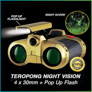 MEGA Scope Teropong Binoculars with Senter Pop-Up Light 4 x 30mm - JYW-1226