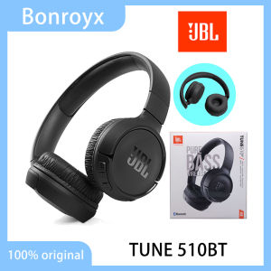 JBL TUNE 510BT Wireless Over-Ear Headphones Bluetooth JBL Pure Bass Sound Foldable Design Soft Ear Cushions Built-in Microphone Hands-Free Calling Lightweight Portable Daily Use