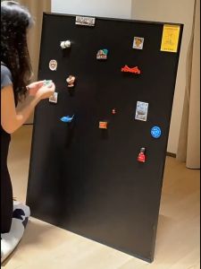 Magnetic Blackboard Fridge Magnet Display Board Refrigerator Memo Message Board Kitchen Notice Board Wall Decor  Papan Hitam Peti Sejuk
