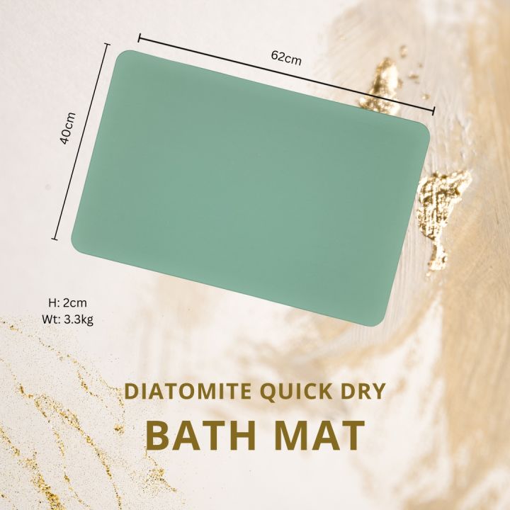 DIATOMITE BATH MAT QUICK DRY HOME ESSENTIALS PLAIN DESIGN Lazada PH