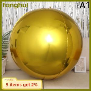 fanghui 4D Sphere 32 Inch Metal Mirror Effect Decorative Balloon For Celebrations And Party Decorations Filling With Helium Can Float