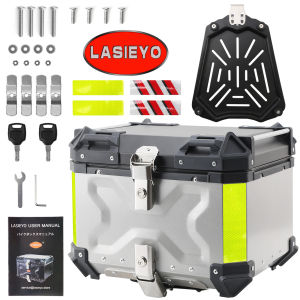 🔥กล่องอลูมิเนียมติดท้ายรถมอเตอร์ไซต์ 🔥 กล่องท้ายมอไซค กล่องท้ายอลูมิเนียม กล่องท้ายมอเตอร์ไซค์ กล่องท้ายรถมอเตอร์ไซค์ กระเป๋าติดมอเตอร์ไซค์ กล่องท้ายรถ pcx160 top box for motorcycle กล่อง bm motor กล่องข้างมอเตอร์ไซค์ ปี๊บติดมอไซค์ 45L ค