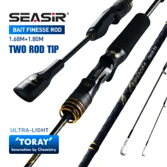 Carbon Fiber UltraLight 1.68m 1.8m Fishing Pole Bait WT 1-10g Line