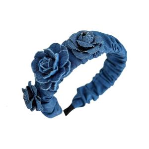Xuân hè Yoga Spa thể thao Bờm Tóc tinh tế hairband với hình dạng hoa hồng xanh người phụ nữ thanh thiếu niên rửa mặt Phụ kiện tóc