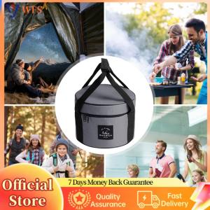 【Flagship】9/14L Camping Tableware Storage Bag Oxford Cloth Dinnerware Organizers Waterproof Travel Cutlery Carrying Bag Bearing 7kg Outdoor Supplies