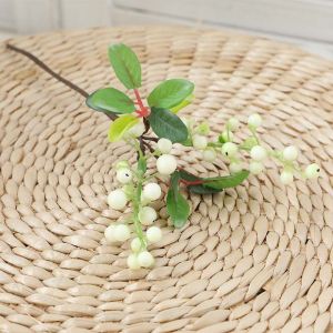 JASMINEQW DIY Plastic Ornament Fake Plant Home Simulation Fruit Christmas Decoration Xmas Decor Artificial Berry Party Supplies