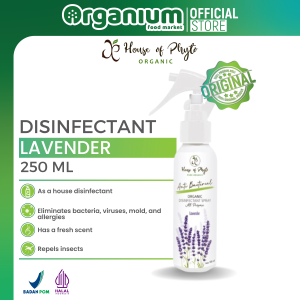 Disinfectant Spray PHYTO ORAGNIC Disinfektan Sempot ruangan Basmi Bakteri Aroma lavender - 250ml
