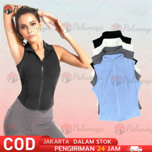 Sports.Styles.id baju sleting JYMC041 wanita gym tenis tanpa lengan pakaian olahraga atasan olahraga