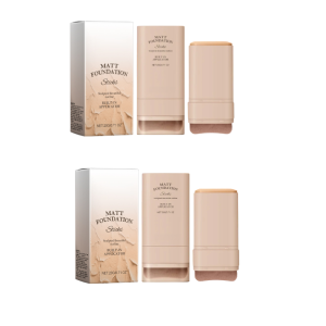Double Ended Foundation Stick With Brush Waterproof And Long Lasting Oil Control And Refreshing双头带刷子粉底棒