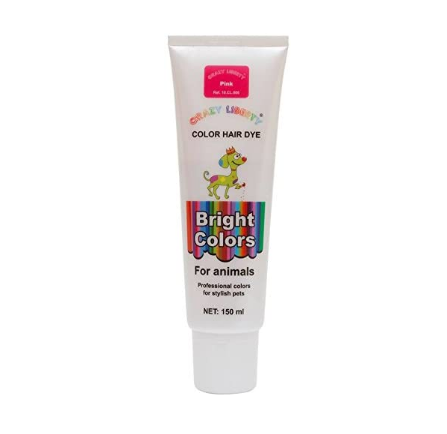 CRAZY LIBERTY Pets Hair dye (Pink), Permanent Dog Hair Dye, Non