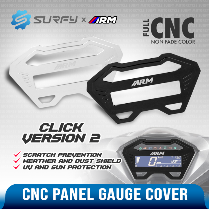 ARM Click 125i 150i v2 Panel Gauge Protector Cover Premium Full CNC ...