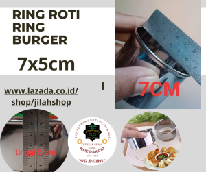 ring burger /ring cutter DM 7CM Tinggi 5*6*7 CM/ ring cetakan roti bulat murah