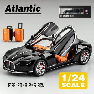 LEO 1:24 Bugatti Atlantic Supercar Metal Diecast Alloy Toy Car Model Trucks For Kids Toys Vehicles Hobbies Collection