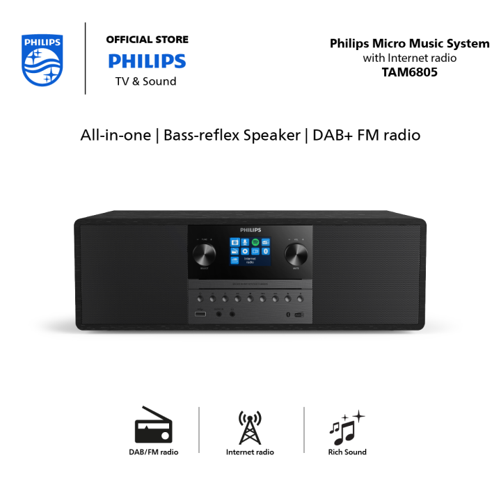 Philips Music Micro System TAM6805/10 Internet radio Spotify