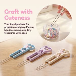 COMPILA Cat Perler Bead Placement Pen Convenience High Quality Double Pen DIY Handheld Tool Long Bead Picker Tweezers DIY