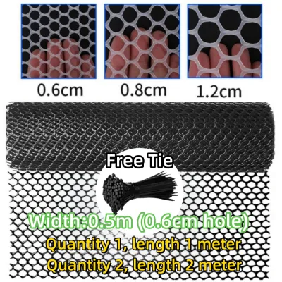 PVC Plastic Safety Net 50cm 100cm Balcony Railing Protection Net Baby Halang Kucing Masuk PE Mesh Plastik Jaring Pagar 阳台网