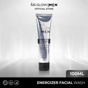 MS GLOW For Men Energizer Facial Wash 3 in 1 Pembersih Wajah Pria Mencerahkan dan Melembabkan XX393