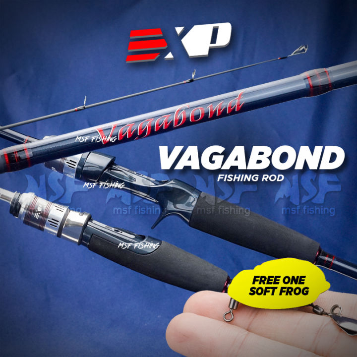 MSF] EXP Vagabond Fishing Rod | Carbon Fiber 2pcs Light Weight