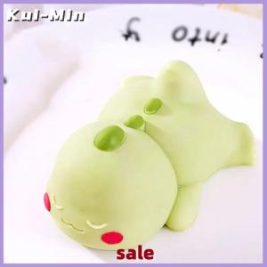 Kui-Min แม่พิมพ์ซิลิโคนพุดดิ้งแม่พิมพ์คัสตาร์ดแม่พิมพ์เค้กการ์ตูนสีเขียวไดโนเค้กอุปกรณ์ตกแต่งเบเกอรี่