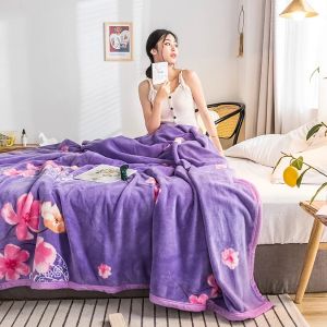 Selimut Bulu Halus Ukuran Jumbo 200x230 Motif Kembang Keren Tebal List Berkualitas Tinggi