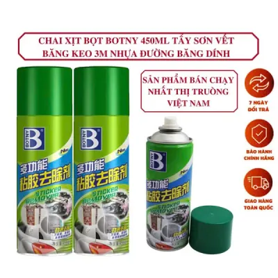Xịt tẩy keo sơn băng dính nhựa đường Botny 450ml