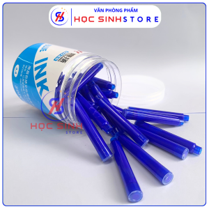 Vỉ 2 Cây Bút Máy Xóa Được Aodemei Hình Gấu Dâu - Kèm 2 Ống Mực Xanh 2 Nắp Bút 1 Cái cài nắp hình gấu dâu 1 đầu tẩy dự phòng